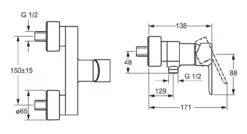 Hansa Ligna - Douchekraan, Chroom 06670103 5 Hansa Ligna - Douchekraan, Chroom 06670103 -AquaKranen Verkoop bed7c754d0b14b2376454f41