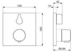 Hansa Living - Thermostatische Badkraan Inbouw, Mat Zwart 8113956233 -AquaKranen Verkoop c0b7eadc884a2ae54105f797