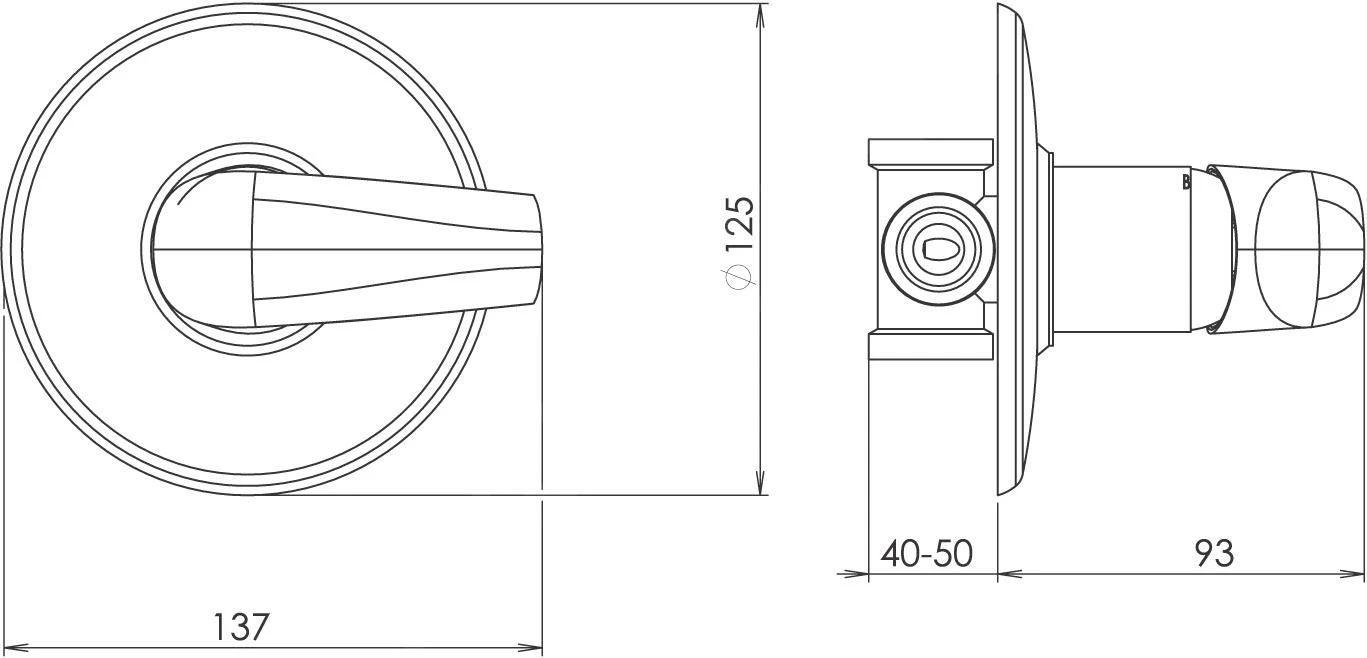Novaservis Metalia 57 - Inbouw Douchekraan Met Inbouwdeel, Chroom 57050,0 4 Novaservis Metalia 57 - Inbouw Douchekraan Met Inbouwdeel, Chroom 57050,0 - Afbeelding 2