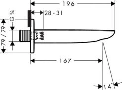 Hansgrohe PuraVida - Baduitloop, Chroom 15412000 -AquaKranen Verkoop c493a109695b82a0c5eb9431 1