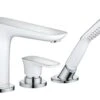 Hansgrohe PuraVida - 3-gats Badrandcombinatie, Chroom 15432000