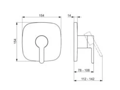 Hansa Designo - Inbouwkraan, Chroom 81109593 -AquaKranen Verkoop c5e52c03e72d6b9c5ce93c2f