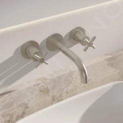 Steinberg 250 - Inbouw Wastafelkraan, 3-gats Installatie, Met Inbouwdeel, Geborsteld Nikkel 250 1902 BN -AquaKranen Verkoop c652787019f19d88582fec51