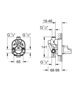 Grohe Inbouwdelen - Inbouwkraanhuis 33961000 7 Grohe Inbouwdelen - Inbouwkraanhuis 33961000 -AquaKranen Verkoop c6becf77815c3cd29958a0b3
