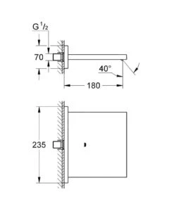 Grohe Allure - Baduitloop, Chroom 13317000 -AquaKranen Verkoop c7e05ec5fb628164fe2eef97