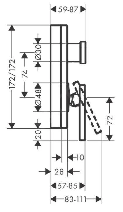 Axor Edge - Afbouwdeel Voor Inbouwkraan, Chroom/diamond Cut 46421000 4 Axor Edge - Afbouwdeel Voor Inbouwkraan, Chroom/diamond Cut 46421000 - Afbeelding 2
