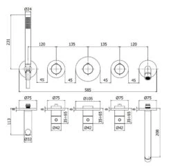 Paffoni Modular Box - Thermostatische Inbouwkraan, Voor 2 Uitgangen, Mat Wit MDE001BO -AquaKranen Verkoop d0bb741ab8db253ca0adde45