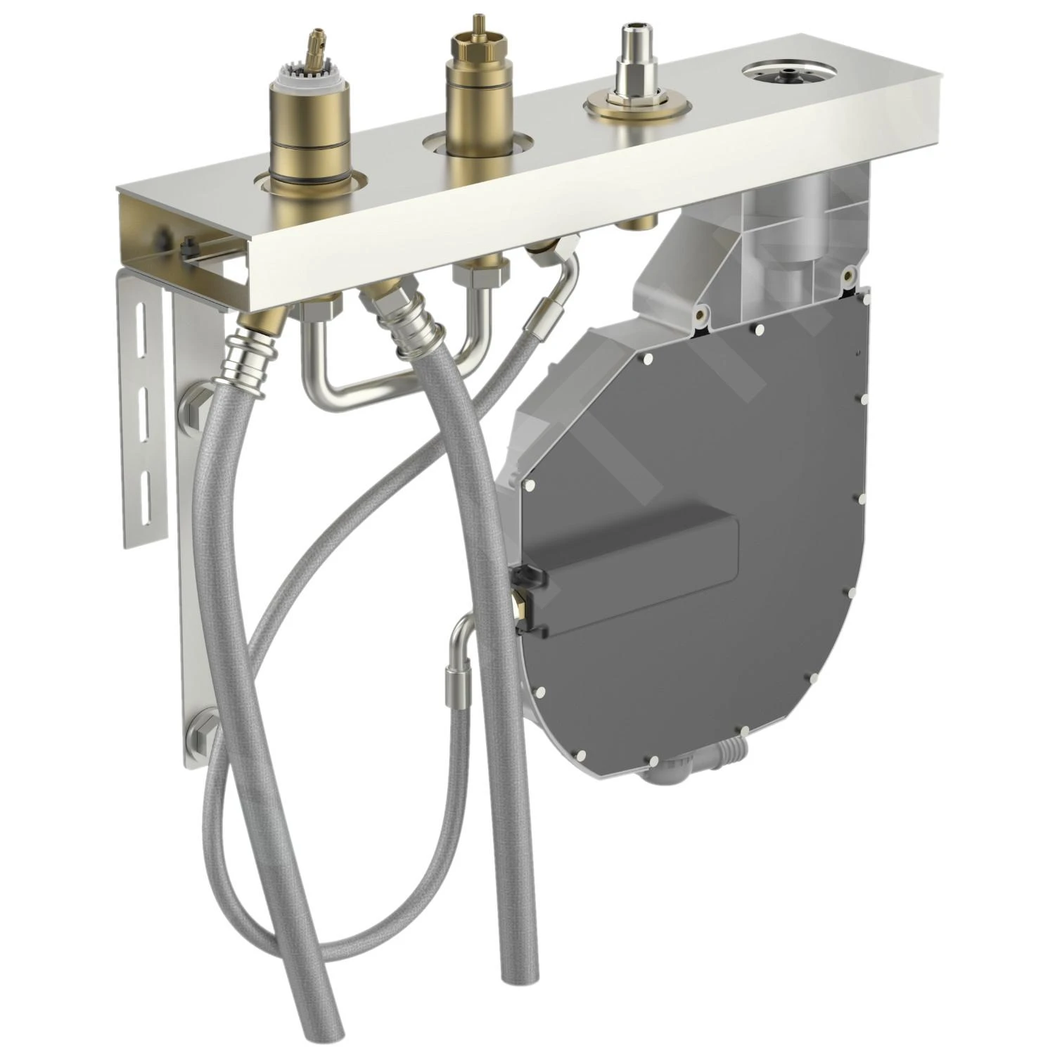 Hansa Compact - Inbouwdeel Voor Badkraan, 4-gats Installatie 53080300 3 Hansa Compact - Inbouwdeel Voor Badkraan, 4-gats Installatie 53080300