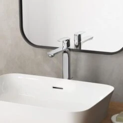 Ideal Standard Connect Air - Slim Wastafelkraan Met Waste, Silver Storm A7025GN -AquaKranen Verkoop d539ec68c71612c8978eec9c