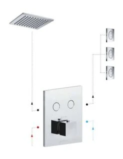 Paffoni Compact Box - Thermostatische Inbouwkraan, Voor 2 Uitgangen, Chroom CPT518CR -AquaKranen Verkoop d6117c50f43af8b7d5f2e9b8
