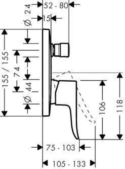 Hansgrohe Metris New - Afdekset Badkraan, Chroom 31454000 6 Hansgrohe Metris New - Afdekset Badkraan, Chroom 31454000 -AquaKranen Verkoop d6c8d25e75b1973fb7725733