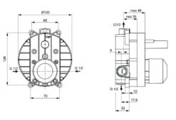 Ideal Standard Alpha - Inbouwdeel Voor Douche- En Badkranen A1300NU -AquaKranen Verkoop d8bda511a0a5f2aec6eb7973