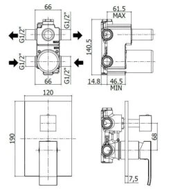 Paffoni Level - Inbouw Douchekraan Met Omstelkraan, 2 Functies, Chroom LES018CR 6 Paffoni Level - Inbouw Douchekraan Met Omstelkraan, 2 Functies, Chroom LES018CR -AquaKranen Verkoop d93854ff4f8fdb46ea7fe5f5