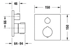 Duravit C.1 - Douchethermostaat Inbouw, Chroom C14200015010 -AquaKranen Verkoop da9fe0bdbad6003ef5c3d234 1