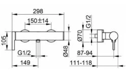 Keuco Edition 400 - Douchekraan, Chroom 51524010100 -AquaKranen Verkoop db3aa4974cea04659b38ebf2