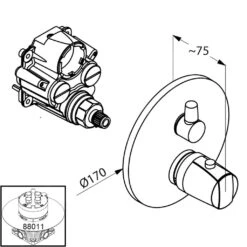 Kludi Objekta - Inbouw Thermostatische Badmengkraan, Chroom 358300538 -AquaKranen Verkoop df495d10f6816be0d3c7d1d4