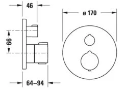 Duravit C.1 - Douchethermostaat Inbouw, Chroom C14200016010 -AquaKranen Verkoop dff42d835eb18d6106257fbe 1