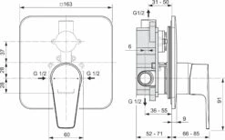 Ideal Standard Cerafine D - Inbouwkraan, Chroom A7190AA -AquaKranen Verkoop e2006a04bbfd3e1430f66f4b