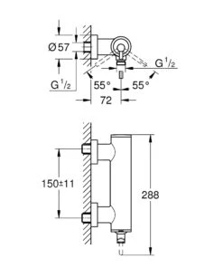 Grohe Atrio - Douchekraan, Geborsteld Hard Graphite 32650AL3 -AquaKranen Verkoop e348e52d138192e537b9e588 1