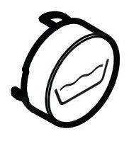 Hansgrohe Toebehoren - Select-knop Bad, Wit 92577450 3 Hansgrohe Toebehoren - Select-knop Bad, Wit 92577450