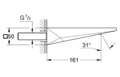 Grohe Allure Brilliant - Baduitloop, Supersteel 13299DC0 -AquaKranen Verkoop e5af806e68da664f97dfdadd