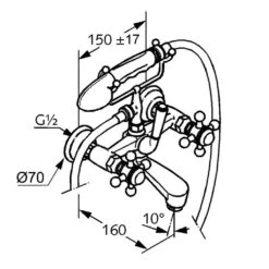 Kludi Adlon - Badkraan Met Accessoires, Goud 514414520 -AquaKranen Verkoop e66ee75c3c24d45d74e1c3c0