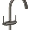 Grohe Atrio - Wastafelkraan Met Waste En Draaibare Uitloop, L-size, Geborsteld Hard Graphite 21022AL3
