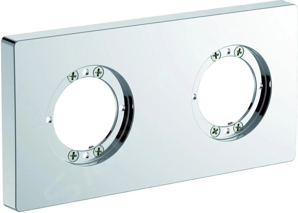 Ideal Standard Archimodule - Afdekrozet 2-gats 83 X 166 Mm, Chroom A1505AA 3 Ideal Standard Archimodule - Afdekrozet 2-gats 83 X 166 Mm, Chroom A1505AA