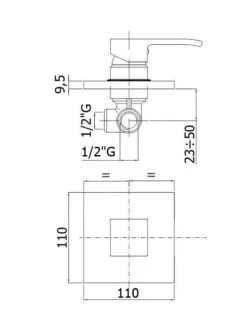 Paffoni Level - Inbouw Douchekraan Met Inbouwdeel, Chroom LEC010CR -AquaKranen Verkoop e910c1964995470504f5963f
