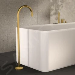 Ideal Standard Joy - Vrijstaande Baduitloop Met Inbouwdeel, Brushed Gold A7387A2 -AquaKranen Verkoop ebd74b2eca491ccaf9c4d149