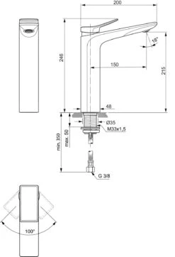 Ideal Standard Conca Tap - Wastafelkraan, Magnetic Grey BC758A5 -AquaKranen Verkoop ede3b8a9ecec0bd492da335d