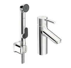 Hansa Vantis - Wastafelkraan Met Bidet Douche, Chroom 52682267