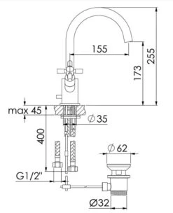 Steinberg 250 - Wastafelkraan Met Waste, Chroom 250 1500 -AquaKranen Verkoop ef1a84220387fced222ef10f