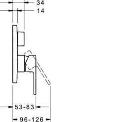 Hansa Ronda - Inbouw Badkraan, Met Omstelkraan Voor 2 Functies, Chroom 83843573 -AquaKranen Verkoop efb1f3a38edf338832287004