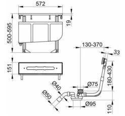 Keuco Toebehoren - Inbouwdeel Voor 4-gats Kraan, Afvoer- En Overloopgarnituur 51130000070 -AquaKranen Verkoop f02edaa1398085742a33ebc9