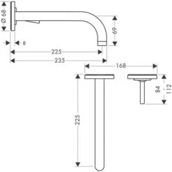 Axor Uno - Afdekset Inbouw Wastafelkraan, Chroom 38116000 -AquaKranen Verkoop f04c4b085dddfc2c7b25f763