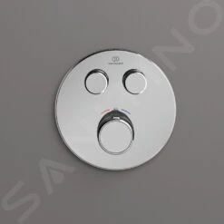 Ideal Standard CeraTherm Navigo - Inbouwthermostaat, Opbouwdeel, 2 Gebruikers, Chroom A7296AA -AquaKranen Verkoop f250883502a075e6579e6476