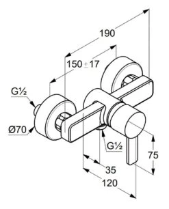 Kludi Zenta - Opbouw Douchekraan, Chroom 388700575 -AquaKranen Verkoop f30a619f8e93237496746bc9