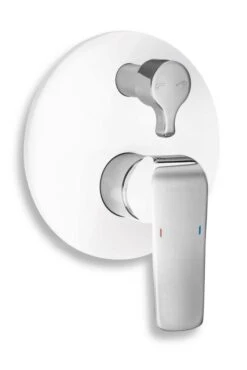 Novaservis Nobless Tina - Inbouw Badkraan Met Omstelkraan, Wit/chroom 38050R,1