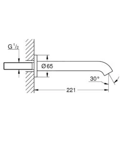 Grohe Essence New - Baduitloop, Warm Sunset 13449DA1 -AquaKranen Verkoop f957da448ea33e863930d23c 4