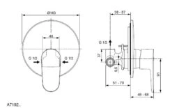 Ideal Standard Cerafine O - Inbouwkraan Incl. Inbouwdeel, Zwart A7192XG -AquaKranen Verkoop fa83d9104a6ddd7035d8e35d