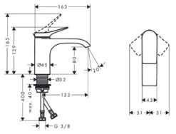 Hansgrohe Vivenis - Wastafelkraan 80, EcoSmart, Mat Zwart 75012670 -AquaKranen Verkoop feecd8e65fdc17d079dcec38