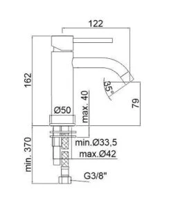 Paffoni Light - Wastafelkraan, RVS LIG071ST -AquaKranen Verkoop fef03ac5d02d3cd7454f34ba
