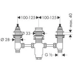 Hansgrohe Inbouwdelen - Inbouwdeel Voor 3-gats Badrandmengkraan 13233180 5 Hansgrohe Inbouwdelen - Inbouwdeel Voor 3-gats Badrandmengkraan 13233180 -AquaKranen Verkoop ff11a16045c0bb7a6f8d1b95